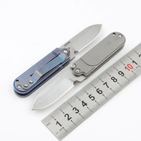 Alliage de titane Mini EDC couteau à lame pliante Portable Wilderness Camping acier inoxydable pliable dureté S35VN OEM