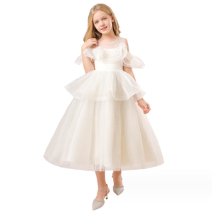 Vestido para niños <span class=keywords><strong>Amazon</strong></span> transfronterizo 2023 nueva malla pomposa falda flor niño rendimiento vestido <span class=keywords><strong>de</strong></span> niña <span class=keywords><strong>de</strong></span> gama alta - Product Image 1