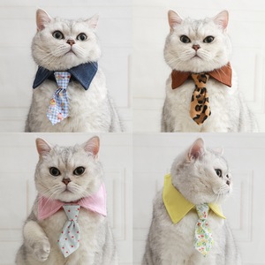 Lindos lazos para gatos, collares, corbatas, bufandas y collares festivos para perros, collar para perros pequeños Bichon Frise - Product Image 1