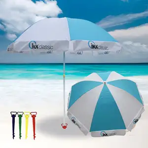 Essenziali Tilt 3 metri Patio ombrellone giardino esterno parasole spiaggia con stampa Logo