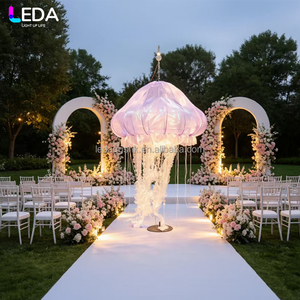 LEDA Wedding Party Decor New Design <b>Large</b> Purple LED Dreamy Jellyfish Lamp for Event Supplies - Product Image 1