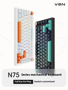 Clavier de jeu sans fil RGB multifonctionnel personnalisé pour PC gamer, disposition VGN N75 75 %, avec trois modes et boutons interchangeables à chaud - Product Image 5