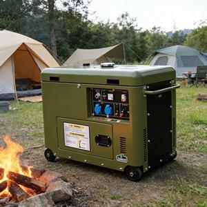 Générateur diesel super silencieux 3kW/10kW/20kW, alternateur 100% cuivre, ATS, design portable, alimentation de secours pour la maison et l'industrie - Product Image 1