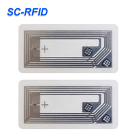 Etiqueta RFID UHF de 860-960 MHz, 21*73 mm, en Existencia de Fábrica, para Seguimiento Logístico, Lectura de Largo Alcance Rentable, 6C para Comercio Minorista