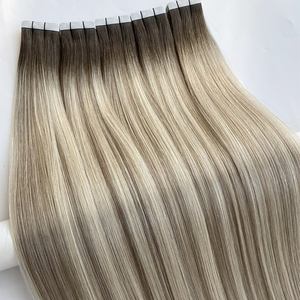Extension per capelli Genius Tape a doppia trama con cuticole allineate, in capelli vergini, vestibilità confortevole, vendita calda dalla fabbrica - Product Image 3