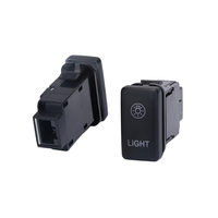 Interruptor Basculante con Luz LED Azul de 12V, Interruptor de Control de Luces para Automóvil con Símbolo Luminoso, Repuesto para Toyota