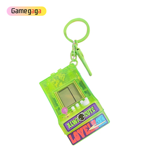 Portachiavi X Cute Mini Arcade Game Machine, console di gioco retrò portatile <span class=keywords><strong>Tetris</strong></span>, ciondolo trasparente per borsa, regalo per bambini - Product Image 2