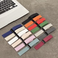 Bracelet magnétique en silicone marin élégant et léger, compatible avec les montres Huawei GT5/GT6 pour femmes, Watch 4/3 Pro pour hommes, 22/18 mm