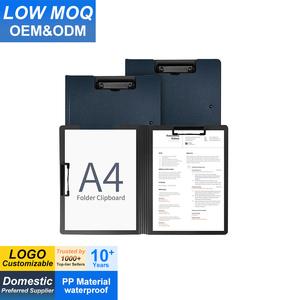 Portapapeles Plegable A4 A3, Carpeta de Archivos de Plástico con Tapa Giratoria de 360 Grados, Clip Doble de Perfil Bajo <span class=keywords><strong>para</strong></span> Suministros de Oficina y Escolares - Product Image 1