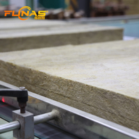 Feuille d'isolation en laine de roche coupée sur mesure Funas 50mm d'épaisseur 100kg/m³ d'économie d'énergie thermique pour les réservoirs de chauffe-eau solaires