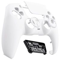 Coque avant de boîtier personnalisé blanc eXtremeRate pour contrôleur PS5