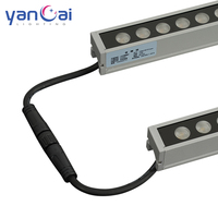 Iluminación de escenario profesional Ip66 al aire libre impermeable Led Strip Pixel Bar Wash 12W RGB Led Facade Light