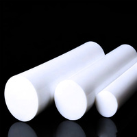 Barre ronde en PTFE moulé vierge blanc, résistante aux produits chimiques, usinée CNC, en polytétrafluoroéthylène, pour usine