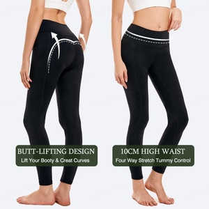 Pantalon de yoga menstruel Lynmiss, long, respirant, réutilisable, taille haute, anti-fuite, extensible dans quatre directions, séchage rapide, léger - Product Image 6