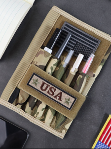 Funda Protectora para Cuaderno de Nylon y Poliéster con Camuflaje, Múltiples Ranuras para Bolígrafos, Portátil, para Senderismo y Actividades al Aire Libre - Product Image 6