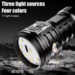 New Flashlight Multifunctional Long-range Thumb <b>Light</b> Digital Display Side Pen Clip Tail Strong Magnetic Multi <b>Light</b> Flashlight - Product Image 4