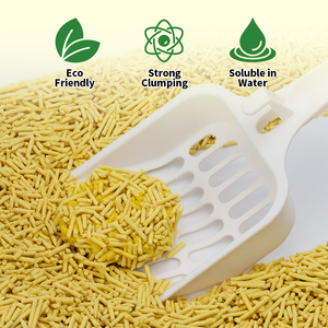 haisenpet Litière pour chats biodégradable 100% végétale, à forte absorption, sans poussière, à base d'amidon de millet, d'amidon de maïs et de fibres de pois - Product Image 2