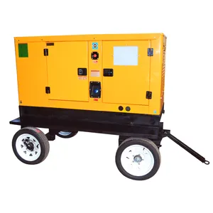 Industrie generator mit Anhänger Schall dicht 20kw 30kva 40 kva 50kva 100kva 200kva mobiler Anhänger Diesel generator für zu Hause