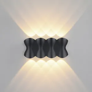 Modern Waterproof outdoor 8W LED wall lamp IP65 Aluminum UP and Down Wall Light Garden porch Sconce Decoration Light 110V 220V