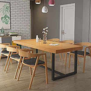 Dimensioni personalizzabili sala da pranzo mobili rettangolare cucina legno massello <span class=keywords><strong>tavolo</strong></span> da pranzo sedia Set <span class=keywords><strong>6</strong></span> <span class=keywords><strong>posti</strong></span> - Product Image 2