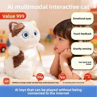Jouet en peluche éducatif intelligent transfrontalier AI Cat-Planet, compagnon interactif d'apprentissage précoce, poupée créative, cadeau pour adolescents