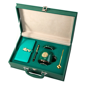IStapromo Gifts Business Gift Notebook Ceramic <b>Cup</b> Set Enterprise Anniversary Event Executive Enterprise Gift Set - Product Image 1