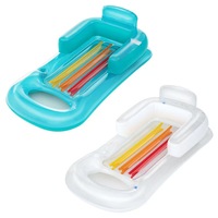 Canapé-lit flottant en PVC de bonne qualité avec porte-gobelet Lit flottant gonflable pour parc aquatique