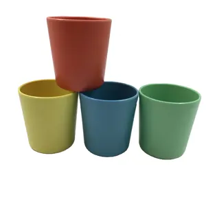 Inquebrável durável leve 8 OZ 240 ML Eco-friendly colorido leite canecas crianças Bamboo Fiber Cups