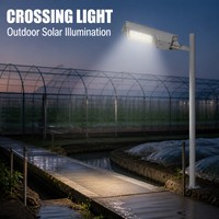 Lámpara Solar Curva para Calle, OEM de Fábrica, con Panel Solar de 6V 30W, Batería de Litio de 3.2V 25AH, Control Remoto, para Cruce de Carreteras