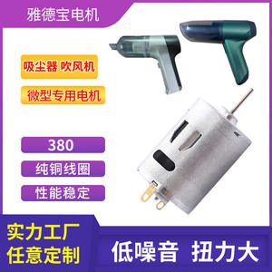 Motor micro DC de 380 voltios, con escobillas, de alto torque y alta velocidad, motor eléctrico en miniatura para aspiradora de coche, secador de pelo. - Product Image 5