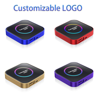 Ai Box 4G 64GB Adaptador Multimedia Android 4k para Coche con Youtube y Netflix, Carplay Inalámbrico para Apple iPhone con Cable