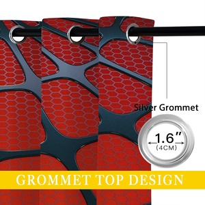 <span class=keywords><strong>Rideaux</strong></span> occultants Spider-Man rouge super-héros <span class=keywords><strong>pour</strong></span> filles, garçons, enfants, adolescents, <span class=keywords><strong>d</strong></span>écoration intérieure moderne, certifiés OEKO-TEX, ignifuges et isolants - Product Image 5