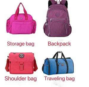 EN STOCK 100% N 420D Nylon froissé Tissu Oxford Convient pour les sacs, portefeuilles, vêtements, extérieur, etc.