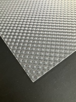 100% PMMA matériel 4 * 8ft plastique clair Texture motif prismatique diffuseur feuille pour boîte d'éclairage