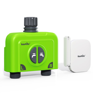 Contrôleur d'irrigation intelligent WiFi, minuterie d'arrosage 2 voies, étanche IP65, connexion filetée, minuterie d'arrosage écologique pour jardin - Product Image 5