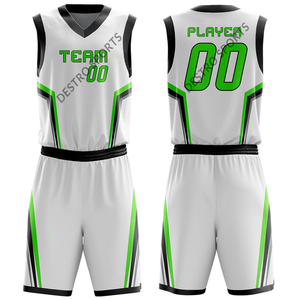 Top tendance logo personnalisé uniformes de basket-ball en gros uniforme de basket-ball personnalisé jeunesse réversible ensembles d'uniformes de basket-ball - Product Image 1