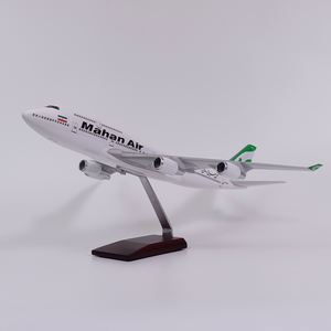 Decoración del hogar artesanía Boeing 747-400 <span class=keywords><strong>Mahan</strong></span> Air colección de moda 47cm escala 1/150 modelo de avión - Product Image 3