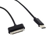 Cable de Carga y Sincronización USB C a 30 Pines, para iPad, iPhone y iPod Antiguos con Conector de 30 Pines, 1 Metro, Color Negro y Blanco, Se Acepta OEM