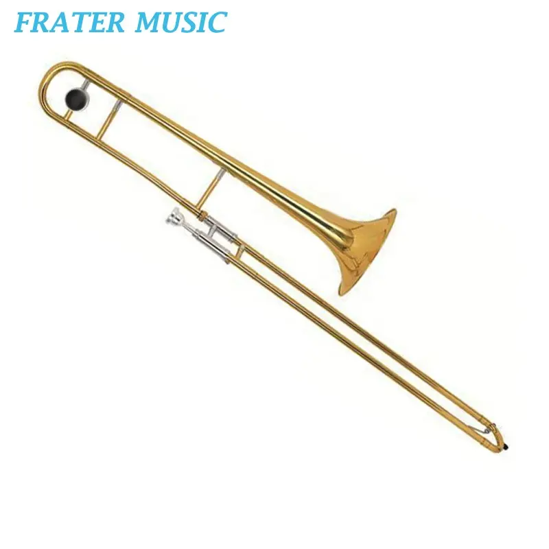 Alta qualità oro lacca Bb chiave Trombone tenore con giallo ottone mano scorrevole (JTB-170)