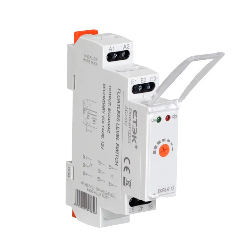 ETEK EKR8-6112220 Relay Level Switch Type 1 Knob Output Voltage 12V Working 220V SPDT