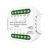Module de relais à contact sec intelligent Tuya WiFi Zigbee DC 12V 24V AC 220V NO NC pour module de relais WiFi intelligent