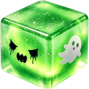 Boîte mystère Halloween : Cube de paillettes Squishy, Jouet anti-stress à presser (Fantôme, Citrouille, Œil) – Cadeau pour enfants, idéal pour la détente des fêtes, vente en gros - Product Image 4