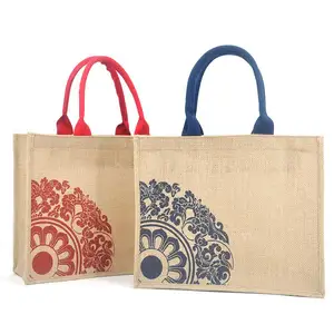 Reusable Folding JuCo Tote Bags With Laminated Interior Women Shopping Carrier Bag