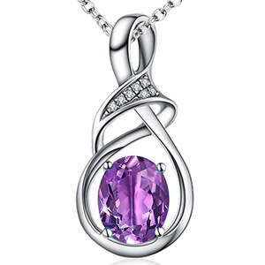 Collana con Pendente Geometrico a Griffe per Donna, Collana Trendy con Ciondolo, Gioielli alla Moda per Uso Quotidiano, Regalo - Product Image 1