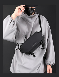 Sac de Poitrine Bandoulière de Voyage pour Homme, Sac Banane Extérieur Étanche avec Fermeture Éclair Grande Capacité, Sac de Taille de Luxe Antivol pour le Sport - Product Image 5