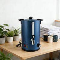 Chauffe-eau commercial 20 litres en acier inoxydable 304, urne 220-240V de qualité alimentaire 500W, prise UE, OEM/ODM pour bureau et hôtel