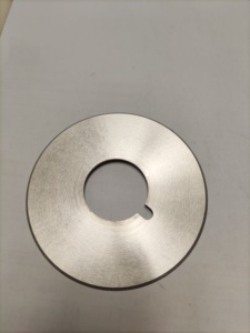 Scheibenförmige Rundmesser-Klinge zum Schneiden von Papierkegeln in <span class=keywords><strong>Meddle</strong></span>, Gebogen 100x35x1,2mm 110x35x1,2mm - Product Image 5