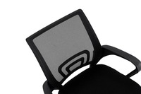 Foshan chaise de bureau pivotante ergonomique moderne dossier haut soutien lombaire en maille complète appui-tête réglable fonction tournante-plastique