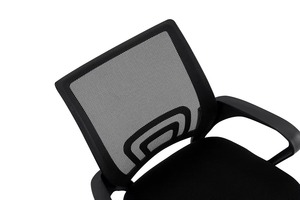 Foshan Silla de oficina giratoria ergonómica moderna Respaldo alto Soporte lumbar de malla completa Reposacabezas ajustable Característica giratoria-plástico - Product Image 3