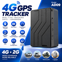 Traceur GPS 4G sans fil magnétique pour le suivi d'actifs, localisateur de véhicule, suivi GPS en temps réel, géolocalisation, alarme de vibration, OTA
